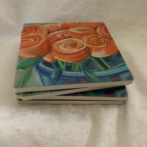 4 coasters , tile 4x4 inches